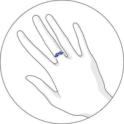 Кольцо с Сапфиром B-01004-J 1