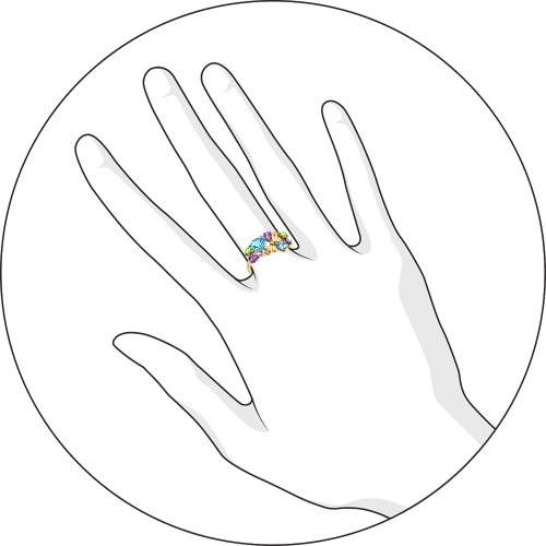 Кольцо с Цветником G-1239-A 1