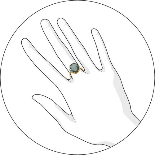 Кольцо с кварцем G-1354-I 1