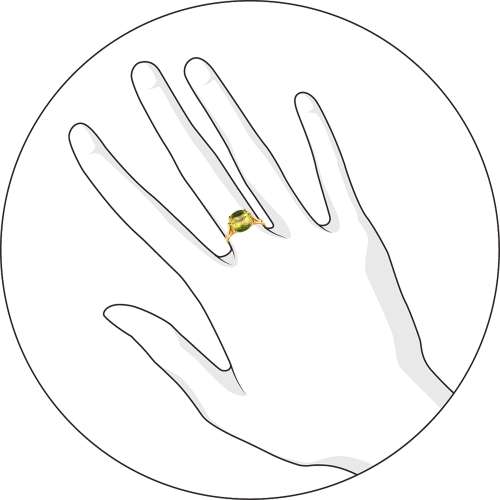 Кольцо с кварцем G-1363-I 1
