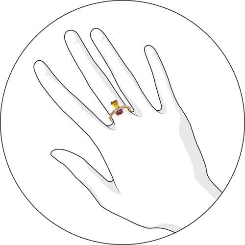 Кольцо с Фианитом G-1393-B 1