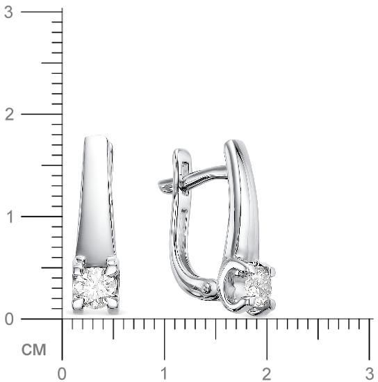 Серьги с бриллиантами H-1725-D 1
