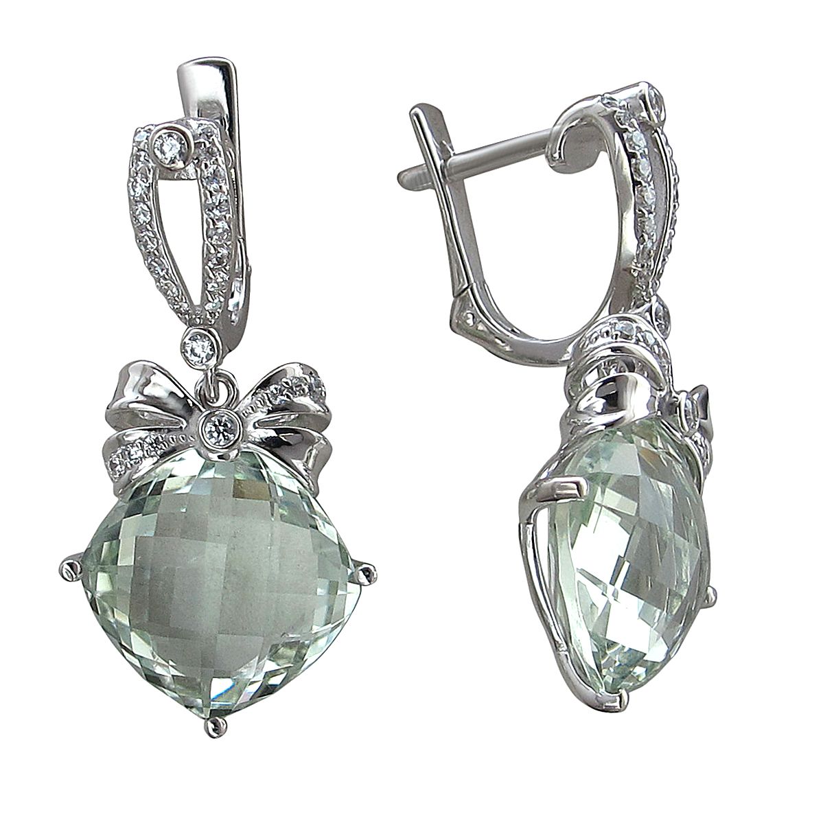 празиолит серьги. празиолит в серебре. серьги с крупным празиолитом в серебре на ювелирочке. празиолит серьги. празиолит.