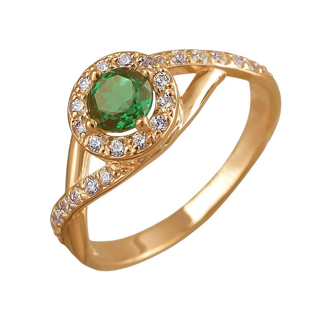 Кольцо с Изумрудом J-1К218520--C