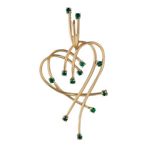 Подвеска с изумрудами J-1П51049-C