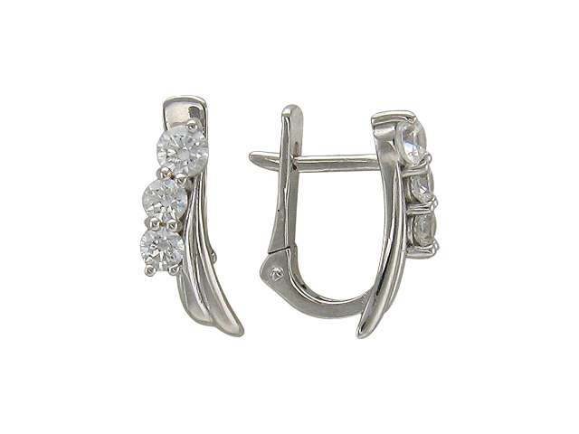 Серьги с Фианитом J-1С12514-C