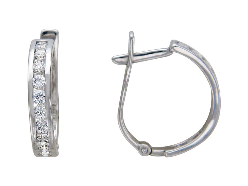 Серьги с Фианитом J-1С12529-F