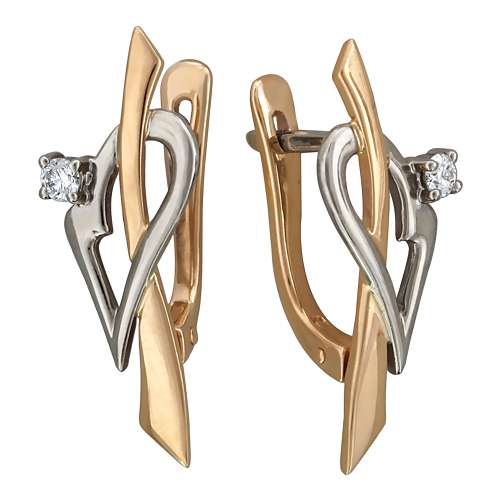 Серьги с бриллиантами J-1С66300-B