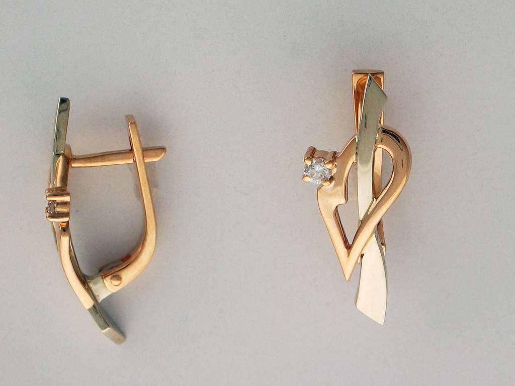 Серьги с бриллиантами J-1С663002-33