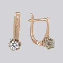 Серьги с бриллиантами A-02004-J