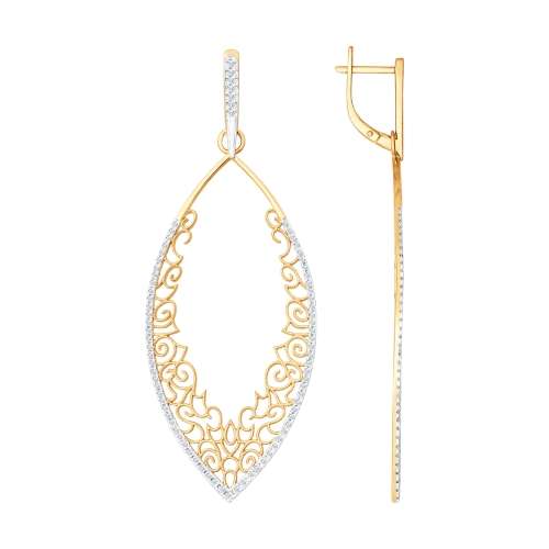 Серьги с бриллиантами A-02070-I