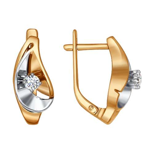 Серьги с бриллиантами A-02081-G