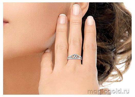 Кольцо с Бриллиантом A-2889-F 1