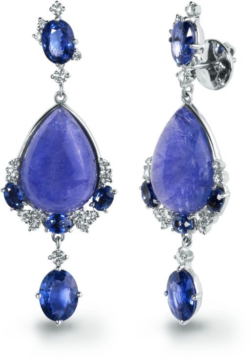 Серьги с Танзанитом A-9-12-7092006-C-18