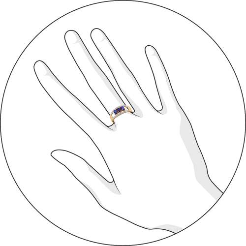 Кольцо с Сапфиром B-01052-J 1
