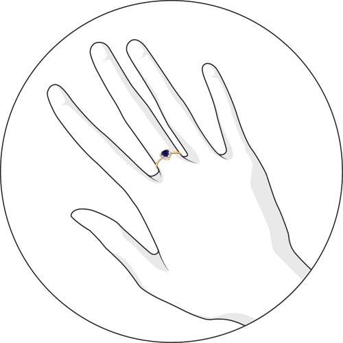 Кольцо с Сапфиром B-01101-G 1
