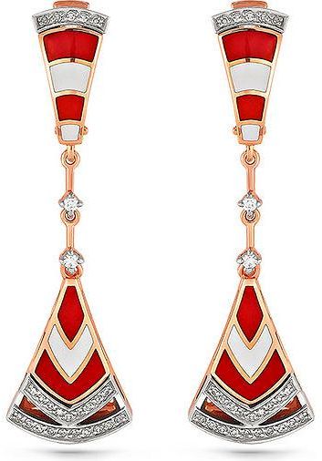 Серьги с бриллиантами B-04281-D 1