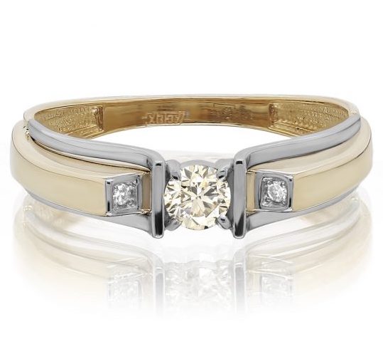 Кольцо с Бриллиантом B-04909-H 1