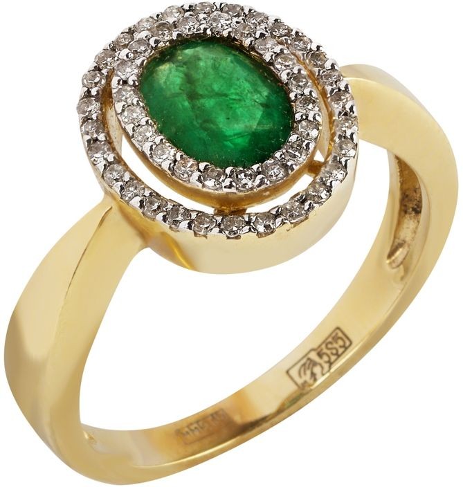 Кольцо с Изумрудом B-08018-H