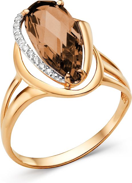 Кольцо с раухтопазом B-11254-D