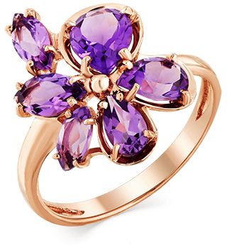 Кольцо с Аметистом B-13230-H