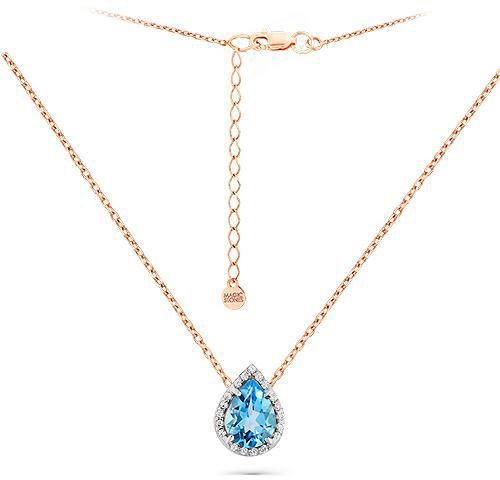 Колье с Топазом B-13556-C