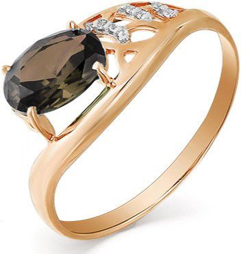 Кольцо с раухтопазом B-13747-J