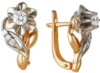 Серьги с бриллиантами B-16045-C