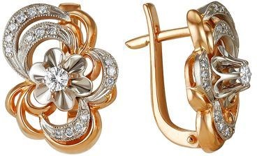 Серьги с бриллиантами B-16059-H