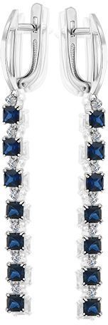 Серьги с сапфиром B-16452-F