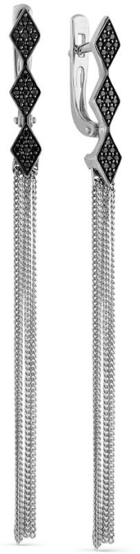 Серьги с бриллиантами B-16680-A