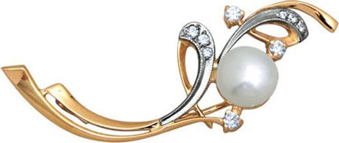 Брошь с Жемчугом B-17133-E