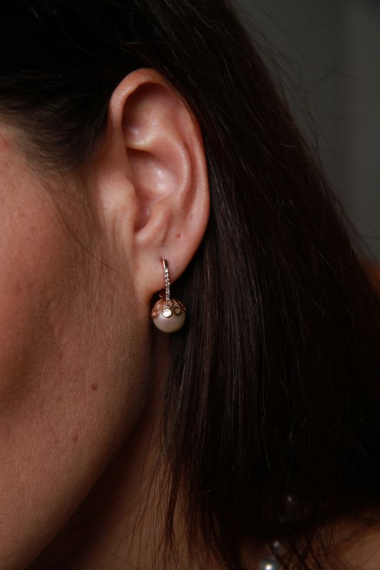 Серьги с жемчугами B-17196-A 1