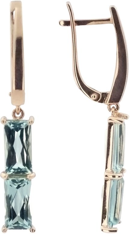 Серьги с топазами B-18251-B 1