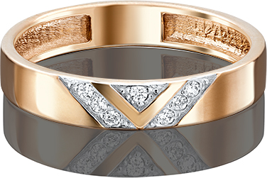 Кольцо с Фианитом B-21131-B