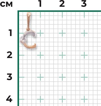 Подвеска с кристаллами Сваровски B-21418-G 2
