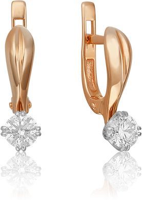 Серьги с бриллиантами B-21652-H