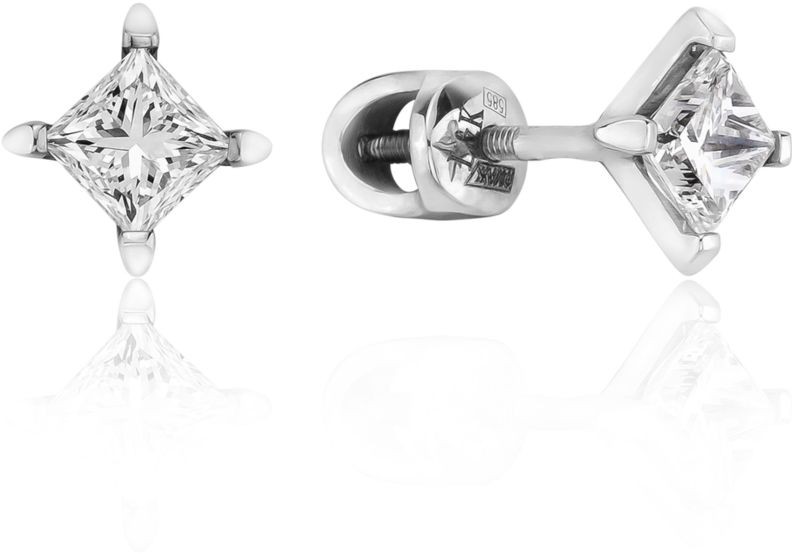 Серьги с бриллиантами B-30025-F