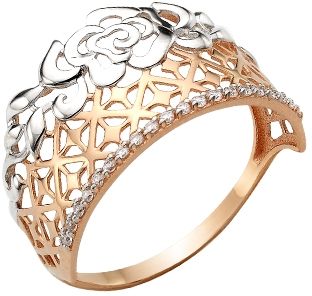 Кольцо с Фианитом B-34328-C