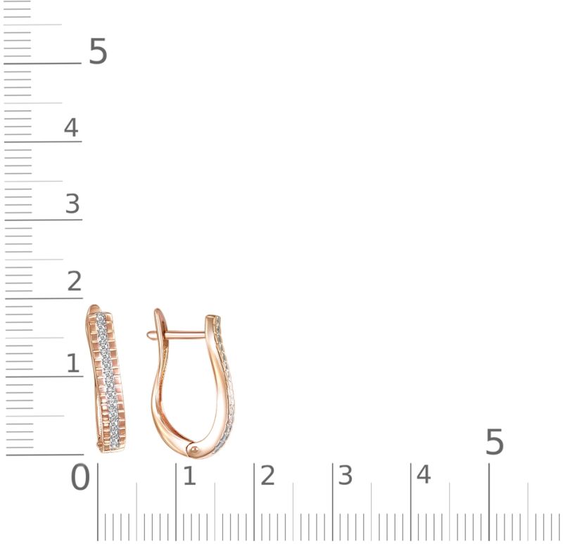 Серьги с Фианитом B-38138-G 2