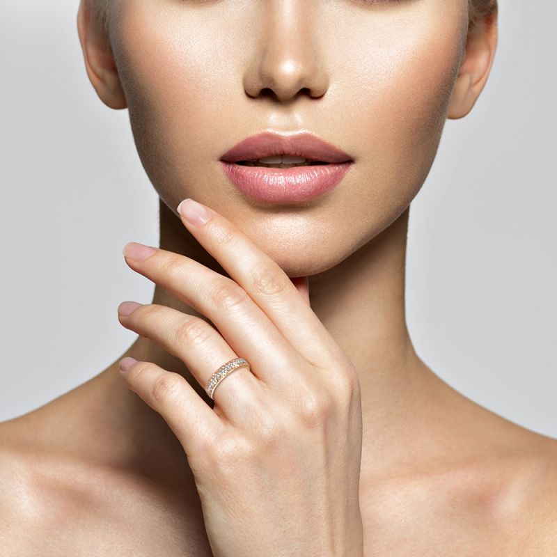 Кольцо с Фианитом B-38139-J 1