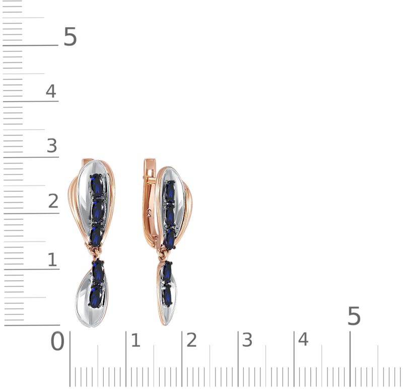 Серьги с Фианитом B-38174-C 2