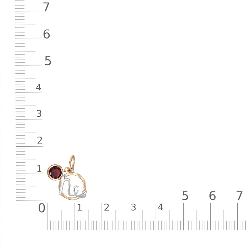 Подвеска с гранатами B-38274-G 2