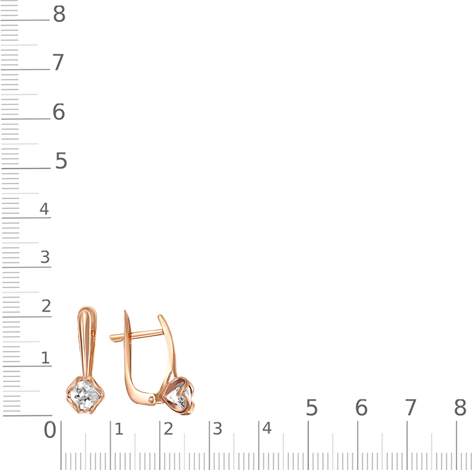 Серьги с кристаллами Сваровски B-38310-B 2