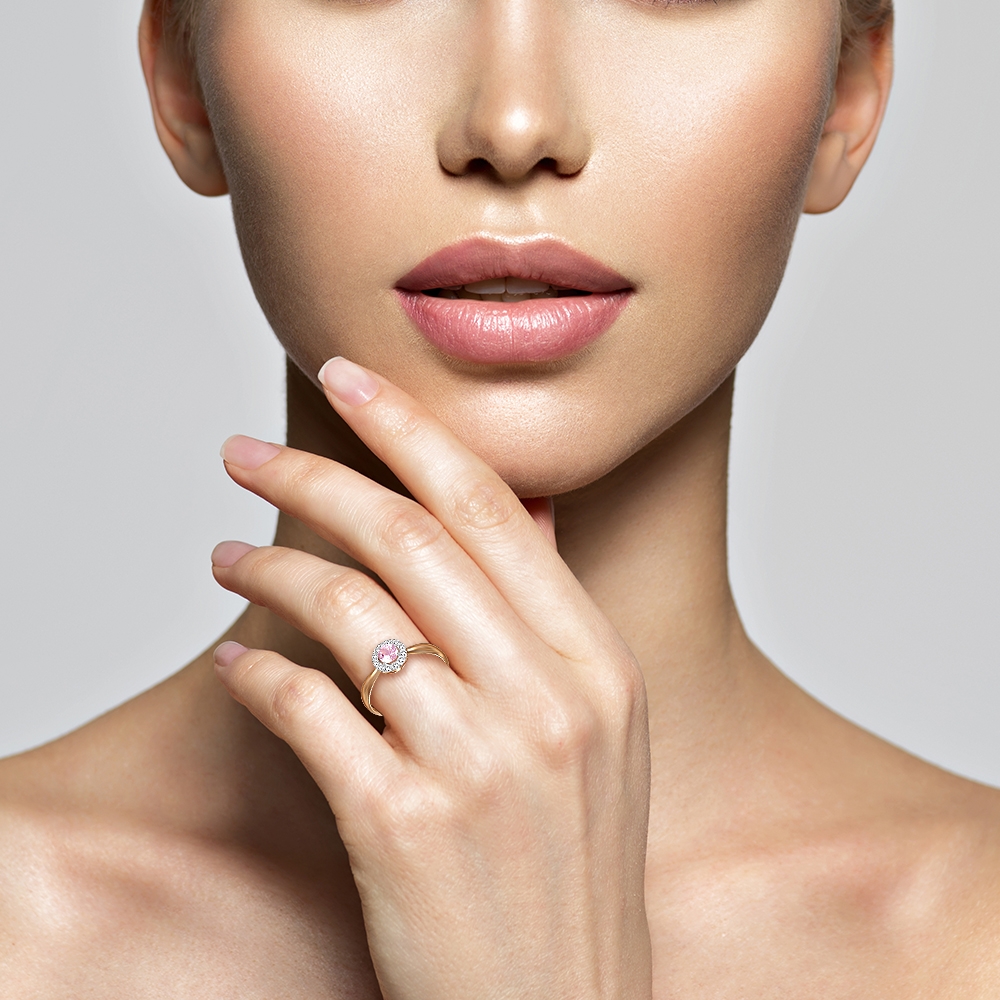 Кольцо с Фианитом B-38348-H 1