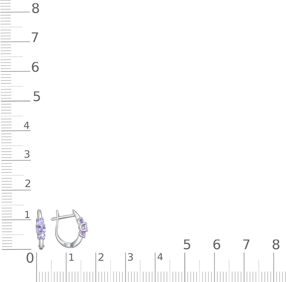 Серьги с Танзанитом B-38442-E 2