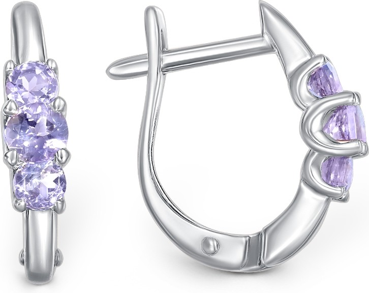 Серьги с Танзанитом B-38442-E