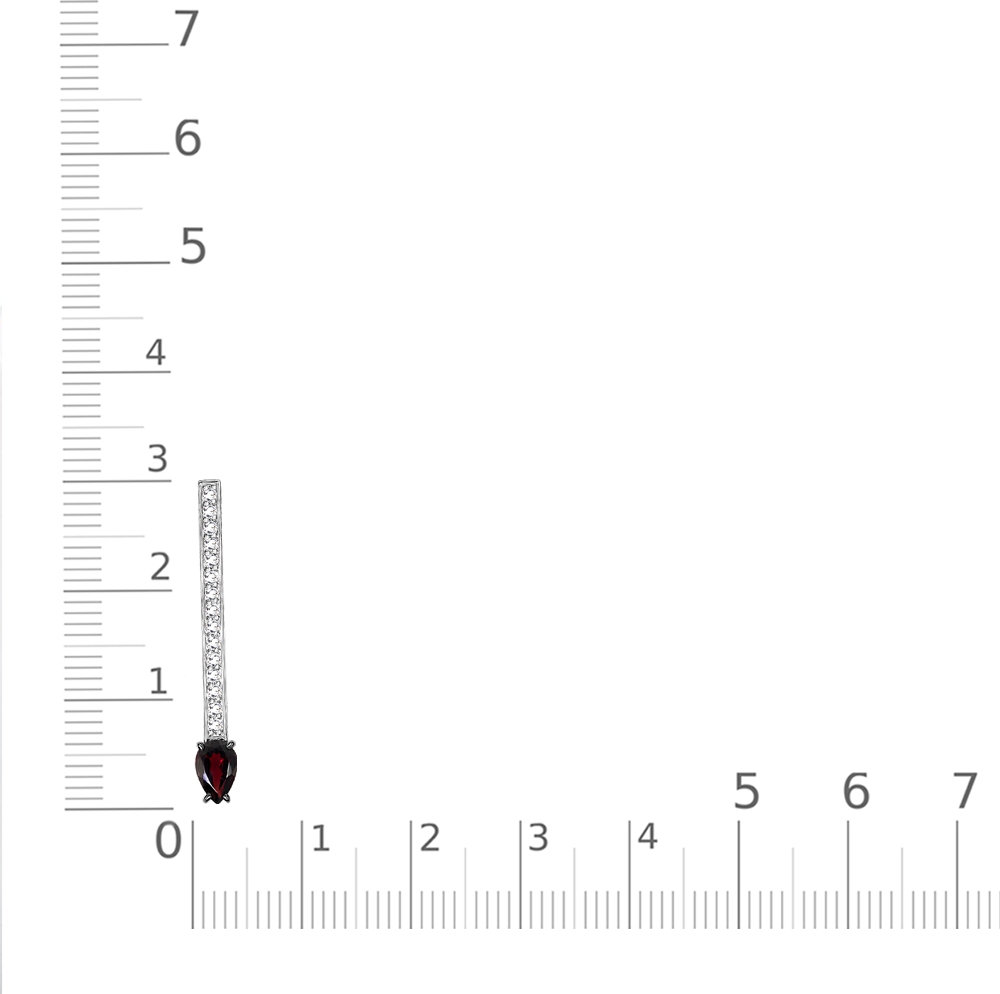 Подвеска с гранатами B-38465-B 2