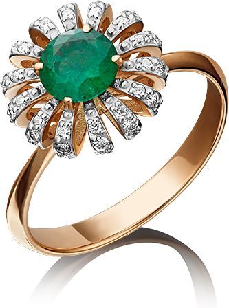 Кольцо с Изумрудом B-44016-J