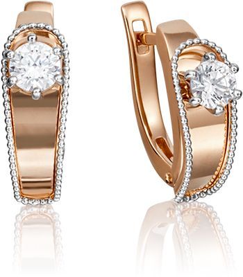 Серьги с бриллиантами B-44078-B